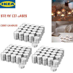 (300)  Tea Light Candles 4 hours burn unscented Holiday Home Decoration Christma